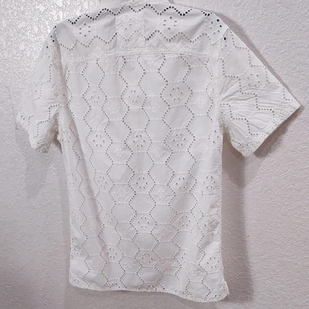 Hollister White Men's Shirt - Picture 11 of 16